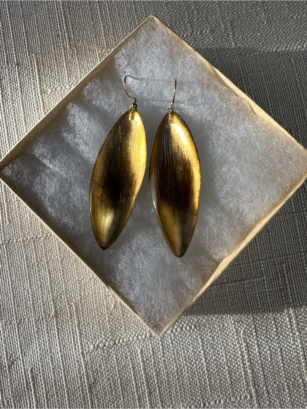 Alexis Bittar 14k Gold Plated Lucite Statement Drop Earrings